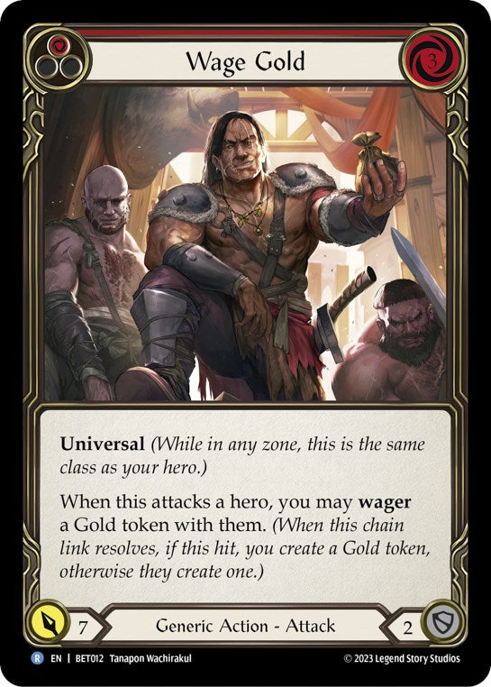 Wage Gold (Red) [Heavy Hitters] (Betsy Blitz Deck)