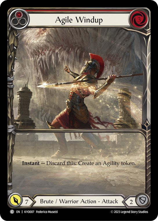 Agile Windup (Red) [Heavy Hitters] (Kayo Blitz Deck)