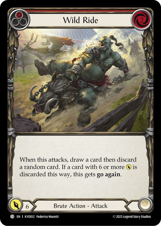 Wild Ride (Red) [Heavy Hitters] (Kayo Blitz Deck)