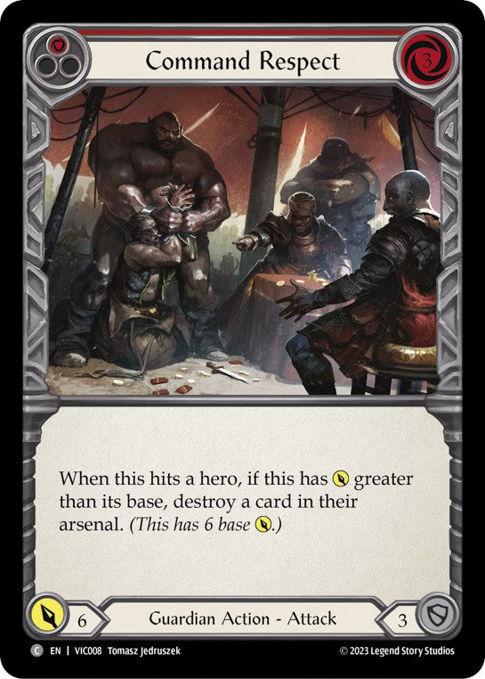 Command Respect (Red) [Heavy Hitters] (Victor Blitz Deck)