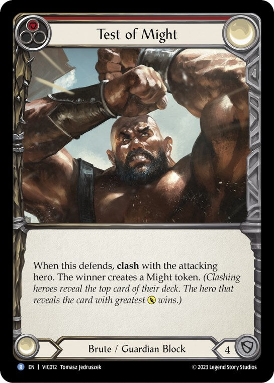 Test of Might (Red) [Heavy Hitters] (Victor Blitz Deck)