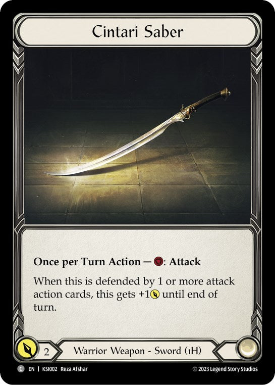 Cintari Saber [Heavy Hitters] (Kassai Blitz Deck)