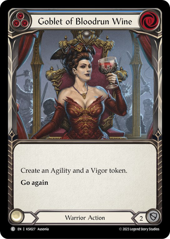 Goblet of Bloodrun Wine (Blue) [Heavy Hitters] (Kassai Blitz Deck)