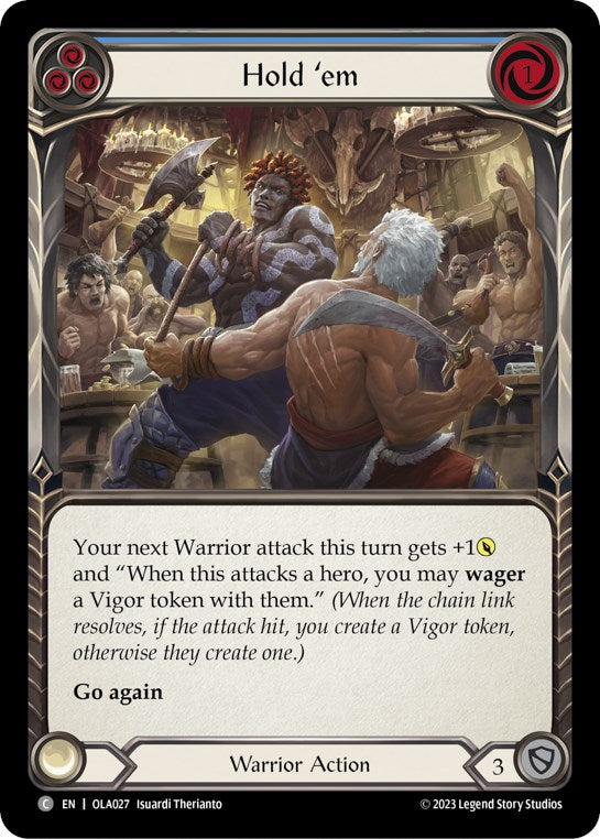 Hold 'em (Blue) [Heavy Hitters] (Olympia Blitz Deck)