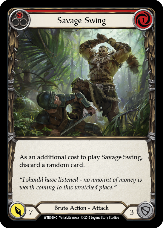 Savage Swing (Red) [Welcome to Rathe 1st Edition] Alpha Print Normal