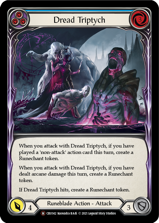 Dread Triptych [Crucible of War Unlimited] Unlimited Rainbow Foil