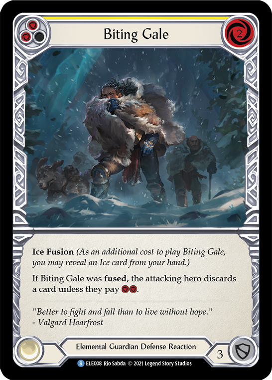 Biting Gale (Yellow) [Tales of Aria 1st Edition] 1st Edition Rainbow Foil