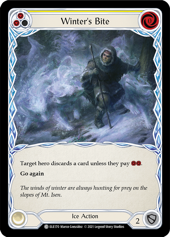 Winter's Bite (Yellow) [Tales of Aria 1st Edition] 1st Edition Rainbow Foil