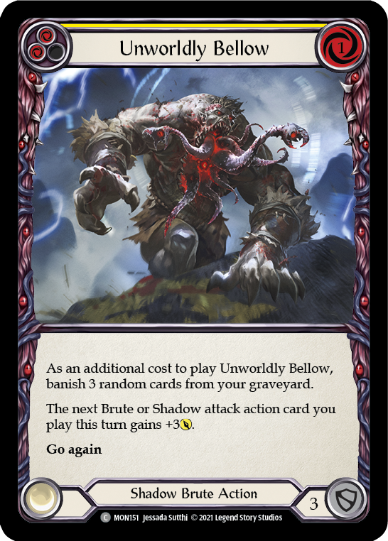 Unworldly Bellow (Yellow) [Monarch 1st Edition] 1st Edition Normal
