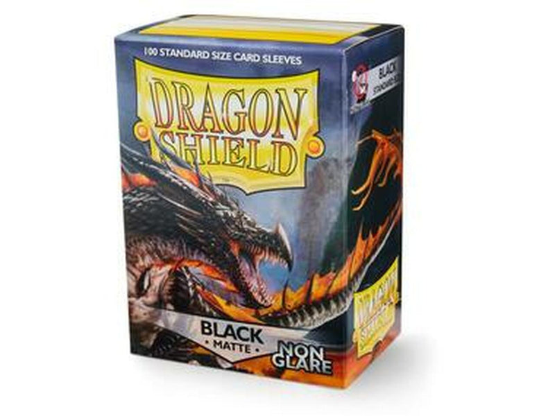 Manches du bouclier du dragon noir mat non éblouissant 100 pièces