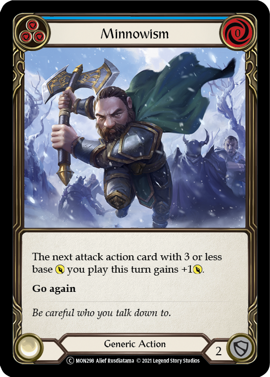 Minnowism (Blue) [Monarch Unlimited] Unlimited Rainbow Foil