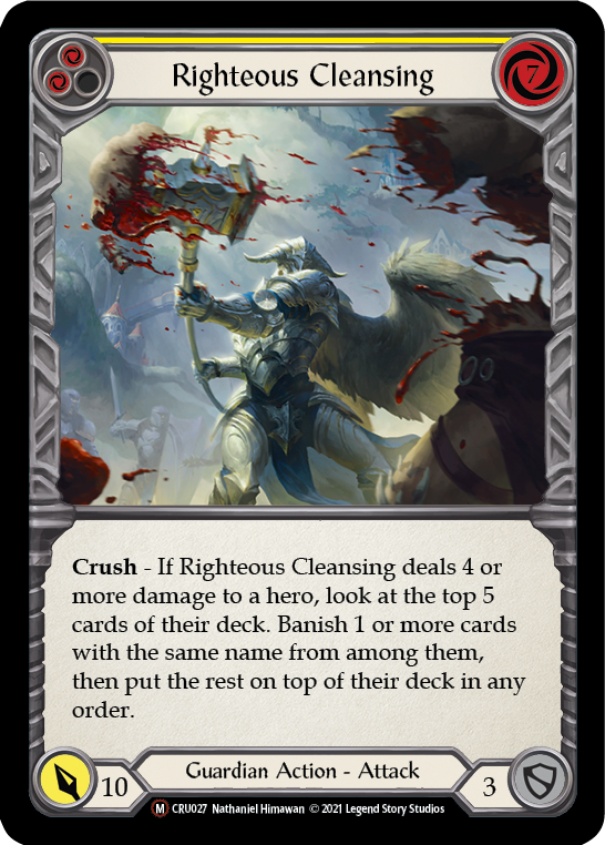 Righteous Cleansing [Crucible of War Unlimited] Unlimited Rainbow Foil