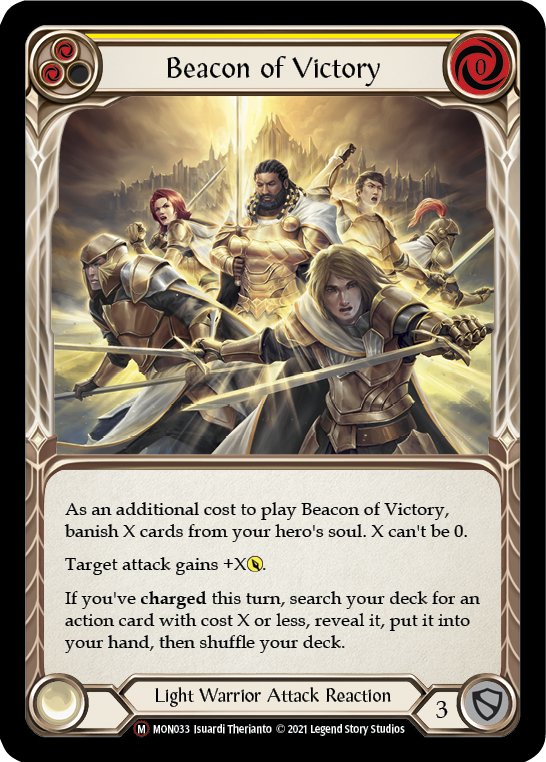 Beacon of Victory [Monarch Unlimited] Unlimited Rainbow Foil