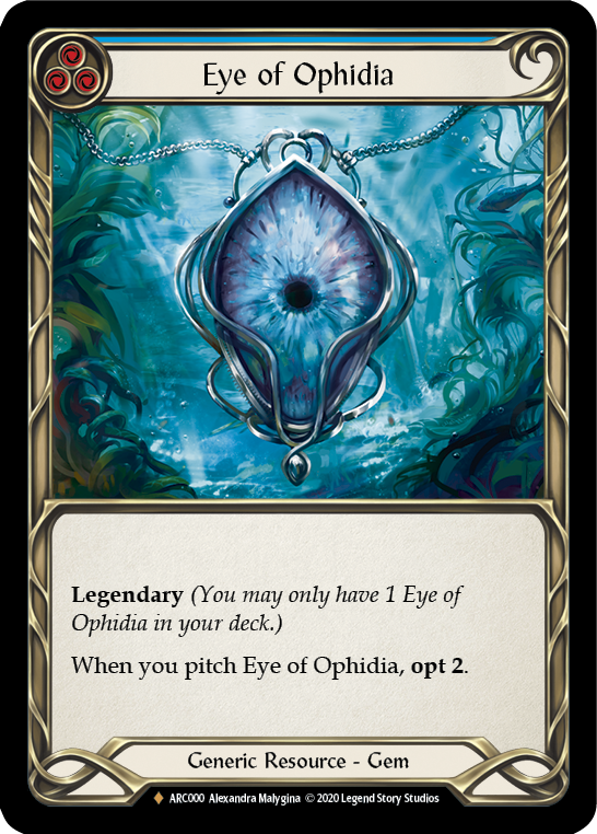 Eye of Ophidia [Arcane Rising Unlimited] Unlimited Rainbow Foil