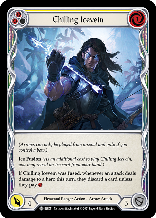Chilling Icevein (Yellow) [Tales of Aria 1st Edition] 1st Edition Normal