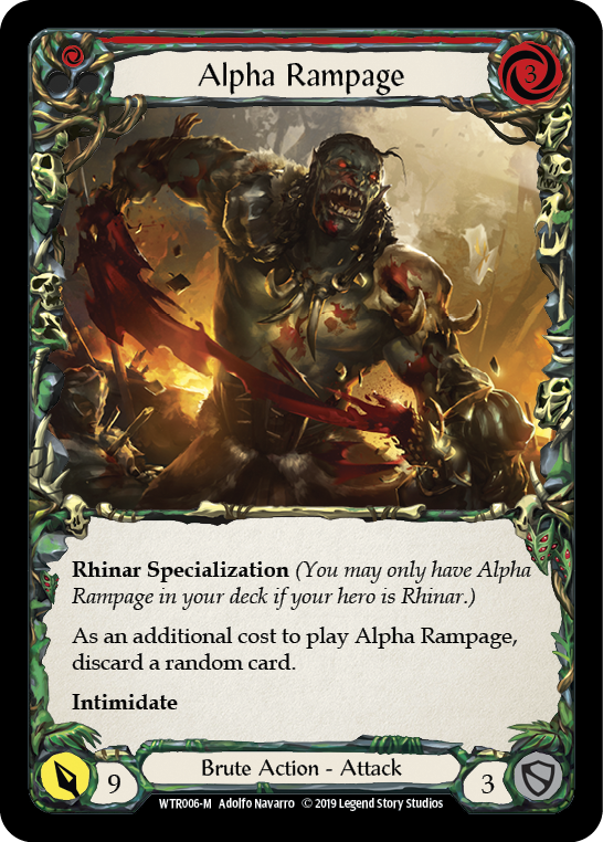 Alpha Rampage [Welcome to Rathe 1st Edition] Alpha Print Rainbow Foil