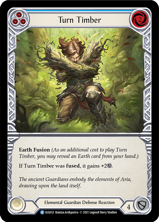 Turn Timber (Blue) [Tales of Aria 1st Edition] 1st Edition Rainbow Foil