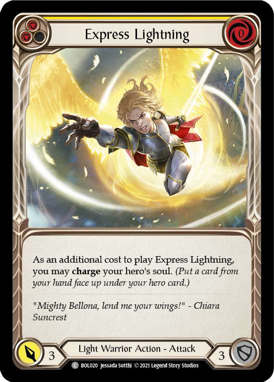 Express Lightning (Yellow) [Monarch Blitz Deck]