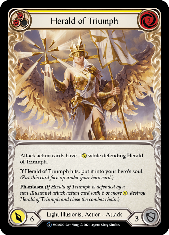Herald of Triumph (Yellow) [Monarch Unlimited] Unlimited Normal