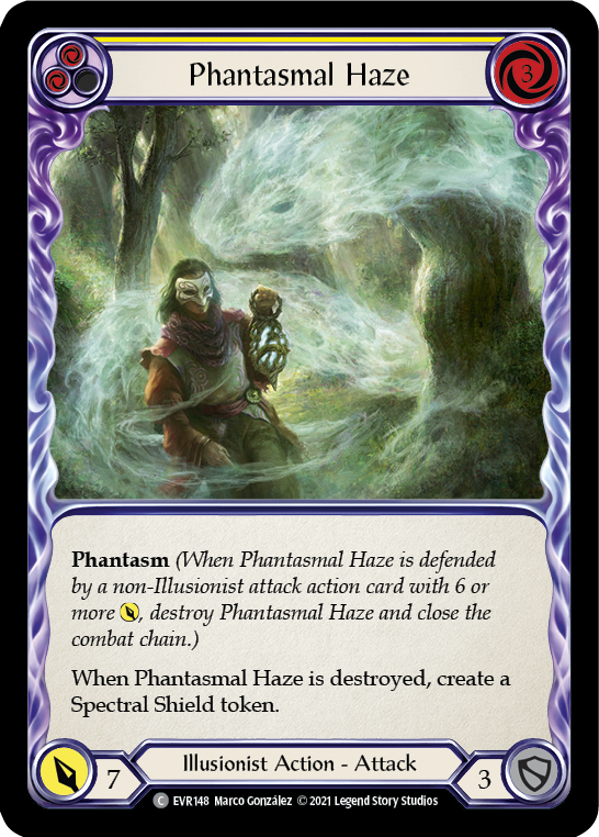 Phantasmal Haze (Yellow) [Everfest] 1st Edition Normal