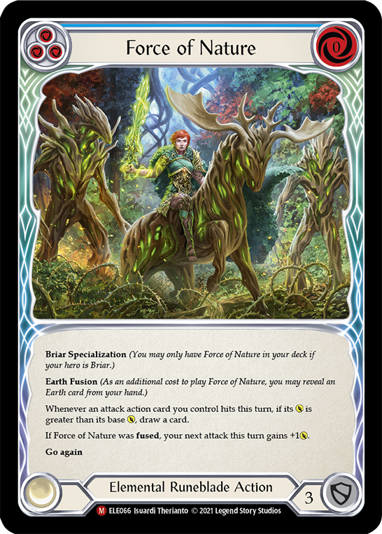 Force of Nature [Tales of Aria 1st Edition] 1st Edition Rainbow Foil