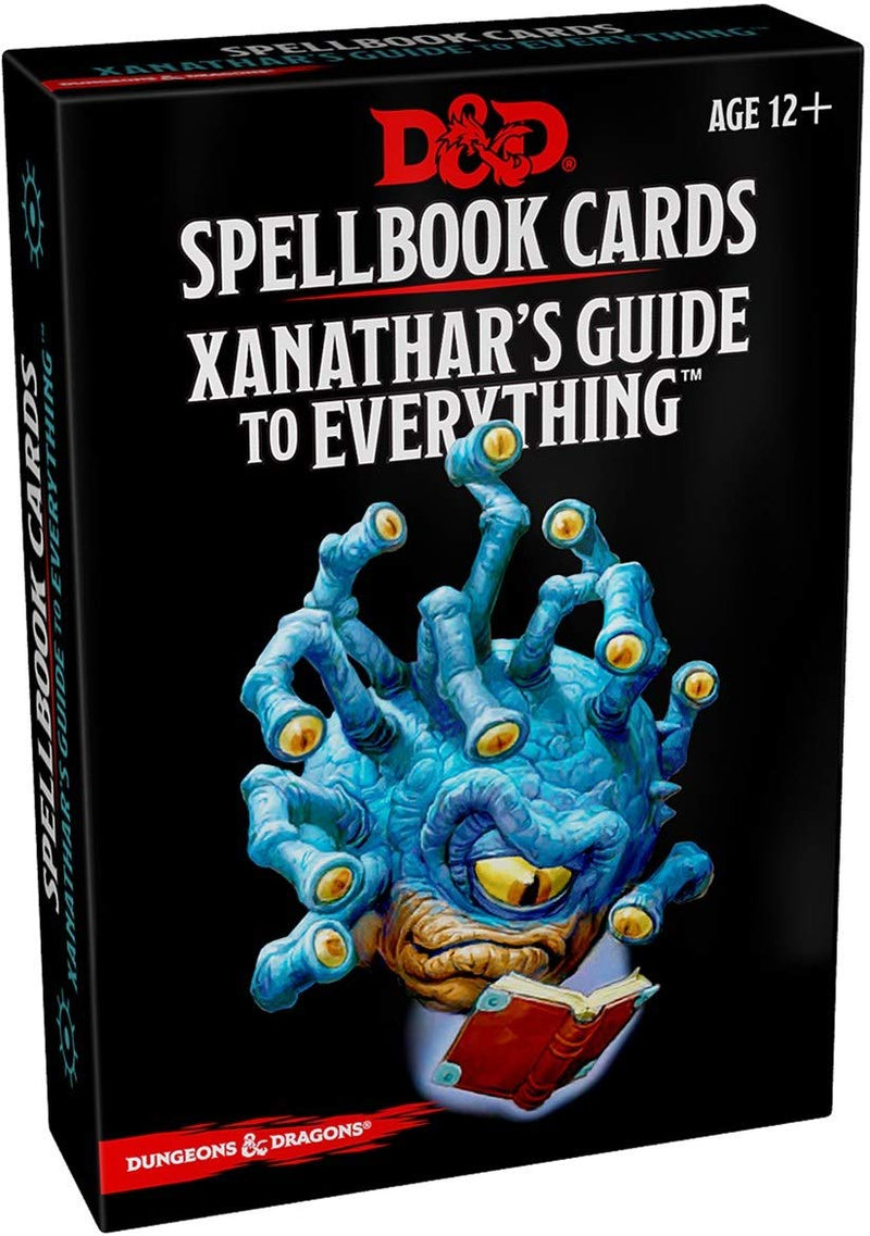 Cartes du Livre des sorts de D&D - Xanathar's Guide to Everything (EN)