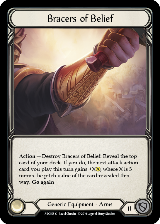 Bracers of Belief [Arcane Rising 1st Edition] 1st Edition Cold Foil