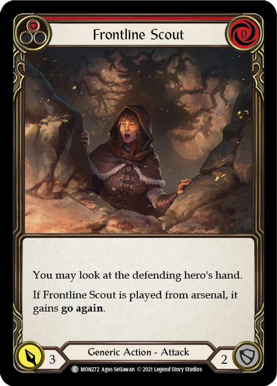 Frontline Scout (Red) [Monarch 1st Edition] 1st Edition Normal