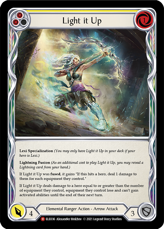 Light it Up [Tales of Aria 1st Edition] 1st Edition Rainbow Foil