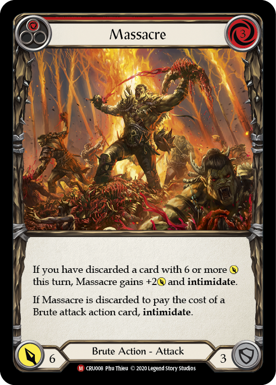 Massacre [Crucible of War 1st Edition] 1st Edition Rainbow Foil