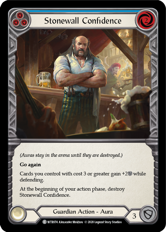 Stonewall Confidence (Blue) [Welcome to Rathe Unlimited] Unlimited Rainbow Foil