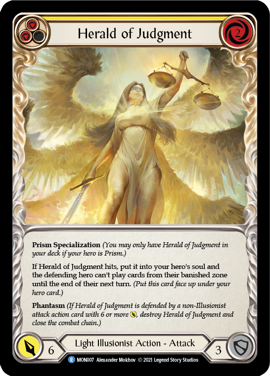 Herald of Judgment [Monarch 1st Edition] 1st Edition Rainbow Foil