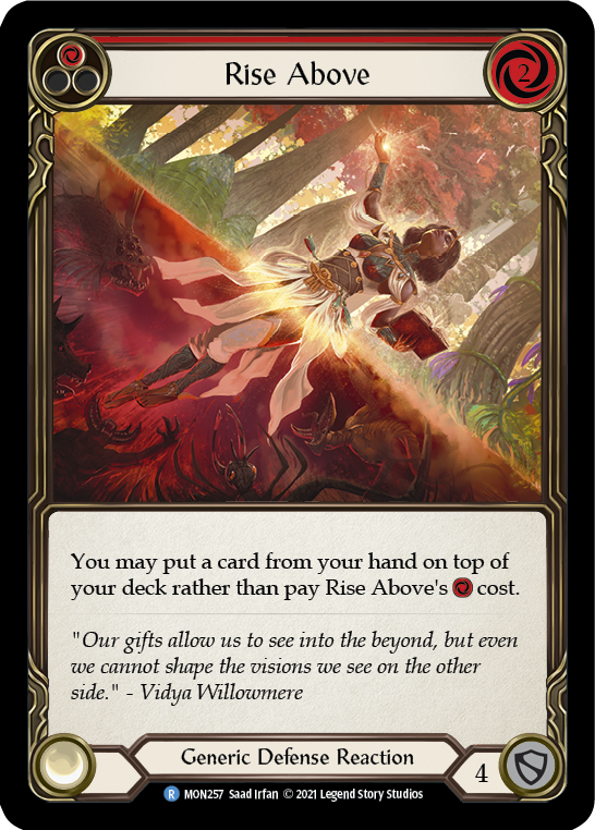 Rise Above (Red) [Monarch 1st Edition] 1st Edition Normal