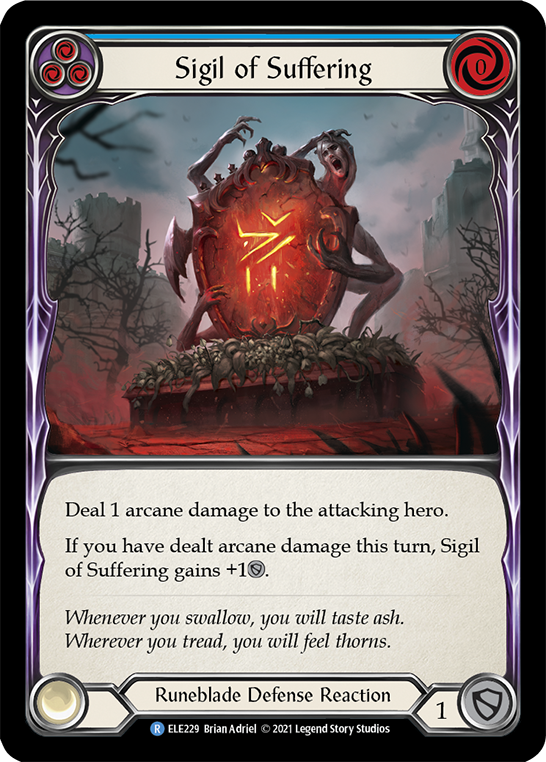 Sigil of Suffering (Blue) [Tales of Aria 1st Edition] 1st Edition Normal