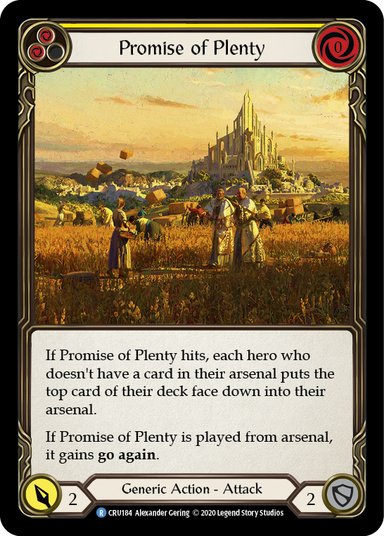 Promise of Plenty (Yellow) [Crucible of War 1st Edition] 1st Edition Normal