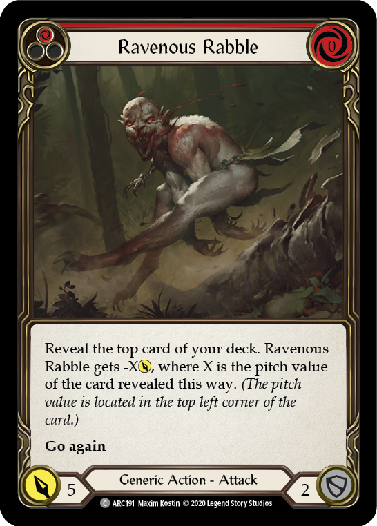 Ravenous Rabble (Red) [Arcane Rising Unlimited] Unlimited Normal