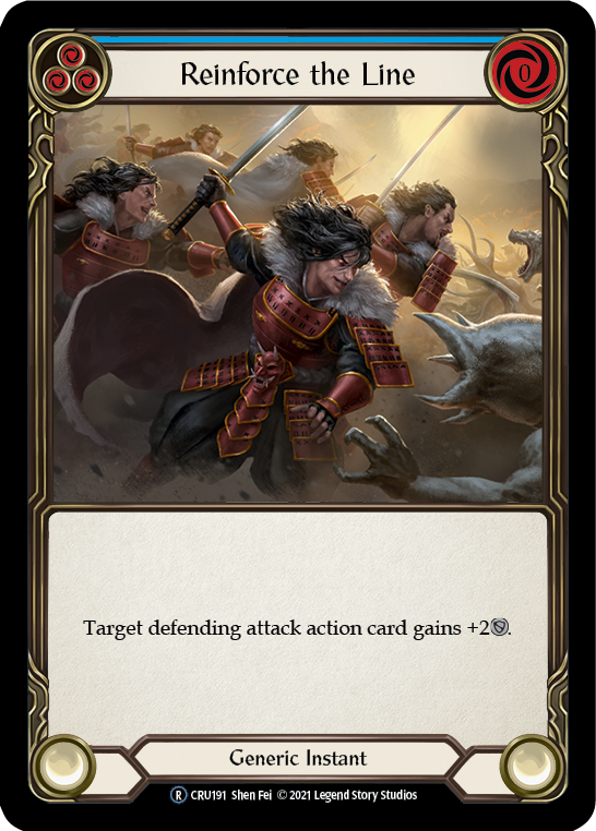 Reinforce the Line (Blue) [Crucible of War Unlimited] Unlimited Rainbow Foil