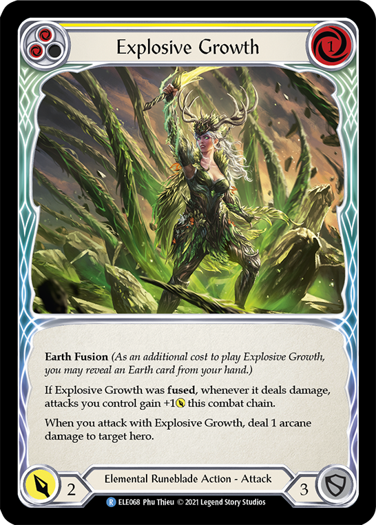 Explosive Growth (Yellow) [Tales of Aria 1st Edition] 1st Edition Rainbow Foil