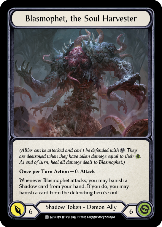Blasmophet, the Soul Harvester // Ursur, the Soul Reaper [Monarch 1st Edition] 1st Edition Normal