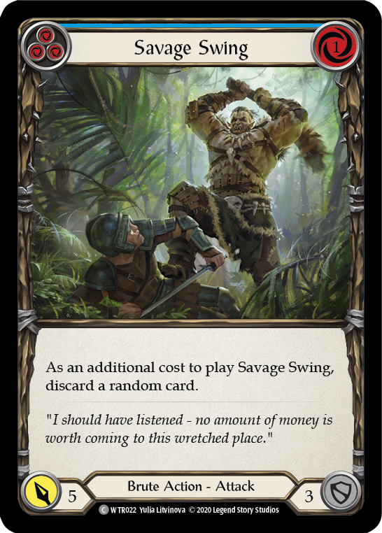 Savage Swing (Blue) [Welcome to Rathe Unlimited] Unlimited Normal