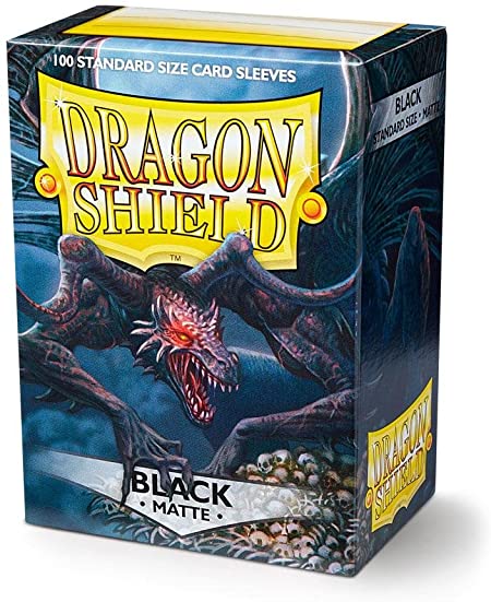 Dragon Shield Sleeves Matte Black 100CT