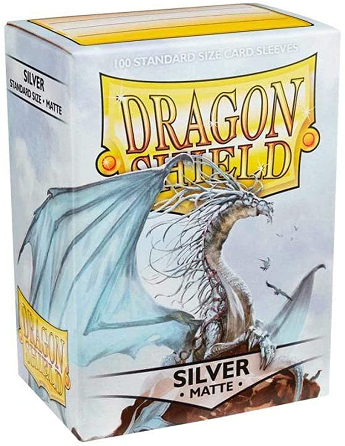 Dragon Shield Sleeves Matte Silver 100ct