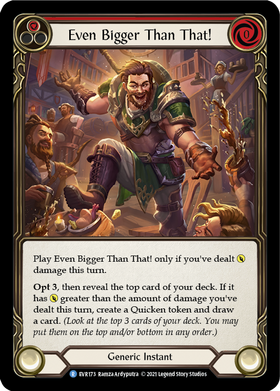 Even Bigger Than That! (Red) [Everfest] 1st Edition Rainbow Foil