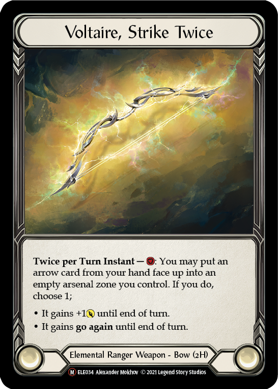 Voltaire, Strike Twice [Tales of Aria Unlimited] Unlimited Rainbow Foil