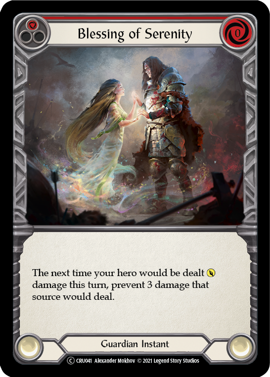 Blessing of Serenity (Red) [Crucible of War Unlimited] Unlimited Rainbow Foil