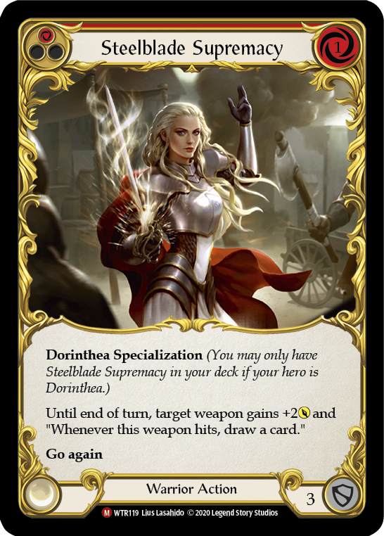 Steelblade Supremacy [Welcome to Rathe Unlimited] Unlimited Rainbow Foil