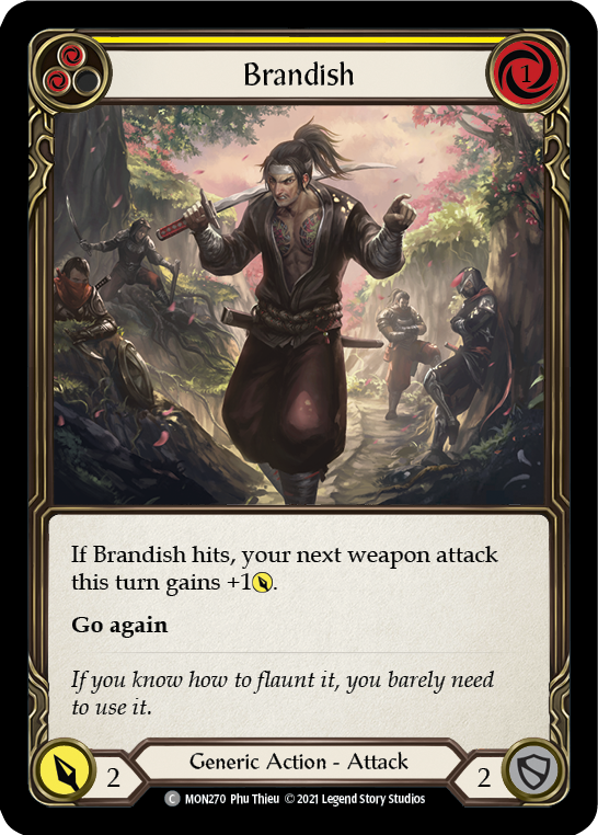 Brandish (Yellow) [Monarch 1st Edition] 1st Edition Normal