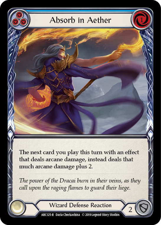 Absorb in Aether (Blue) [Arcane Rising 1st Edition] 1st Edition Normal