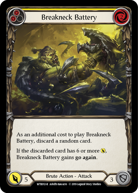 Breakneck Battery (Yellow) [Welcome to Rathe 1st Edition] Alpha Print Rainbow Foil
