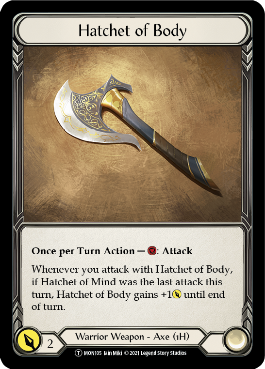 Hatchet of Body // Boltyn [Monarch Unlimited] Unlimited Normal